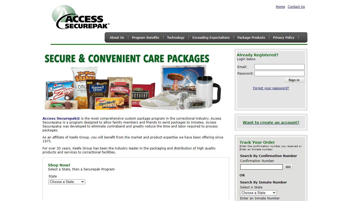 Access Securepak - Harris County Package Program - TX - FAQs